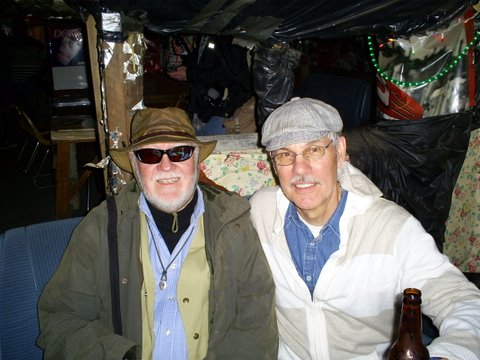 Dr. Henry Outlaw and Norbert Krapf at Po' Monkey's Lounge